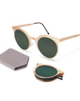 Zuma Folding Sunglass 8005 Brush Gold / G15