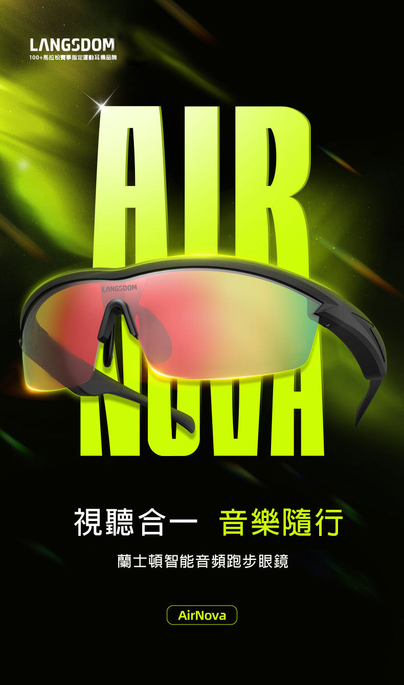LANGSDOM AirNova 定向傳音跑步眼鏡