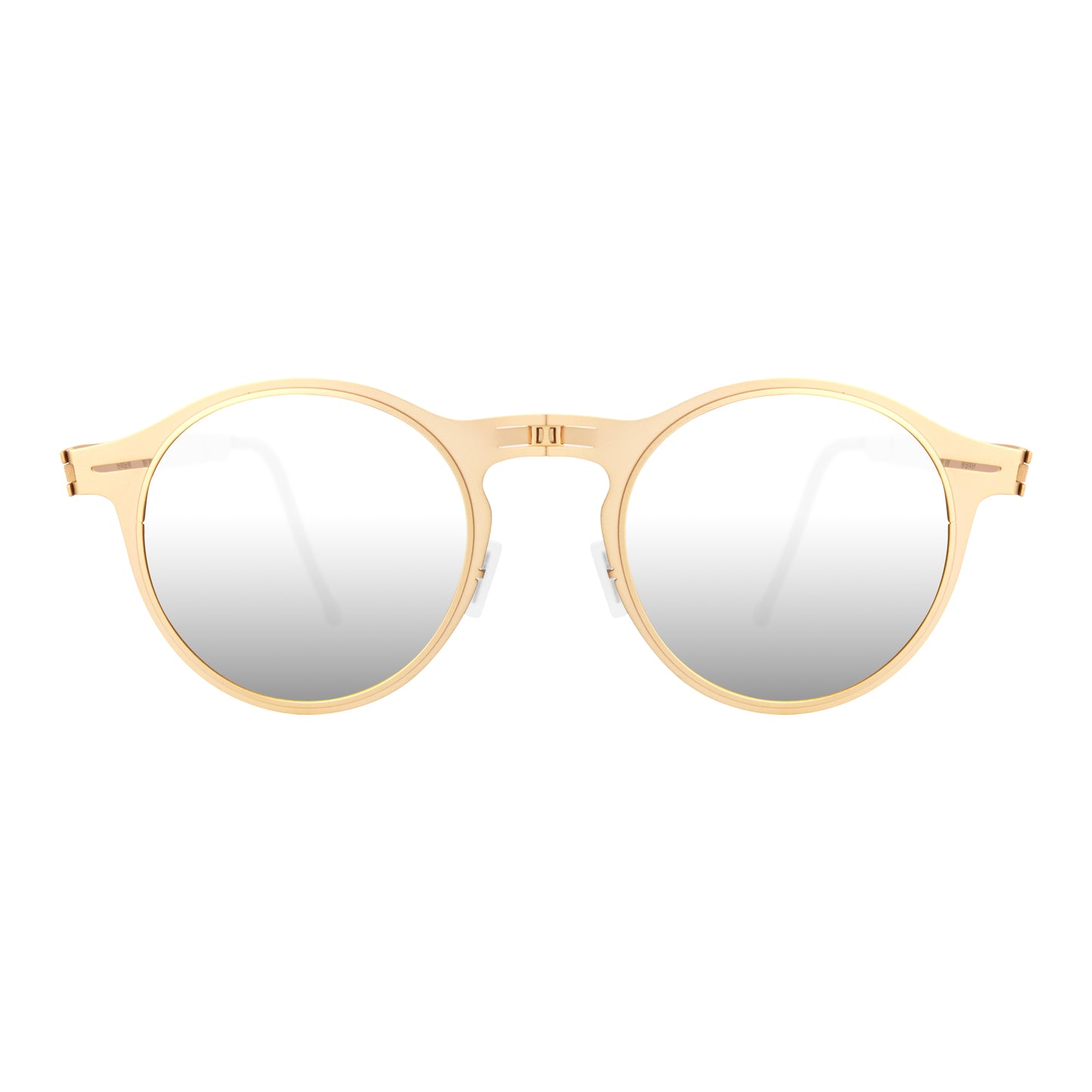 Balto Folding Sunglass 1003 Brush Gold / Silver Mirror