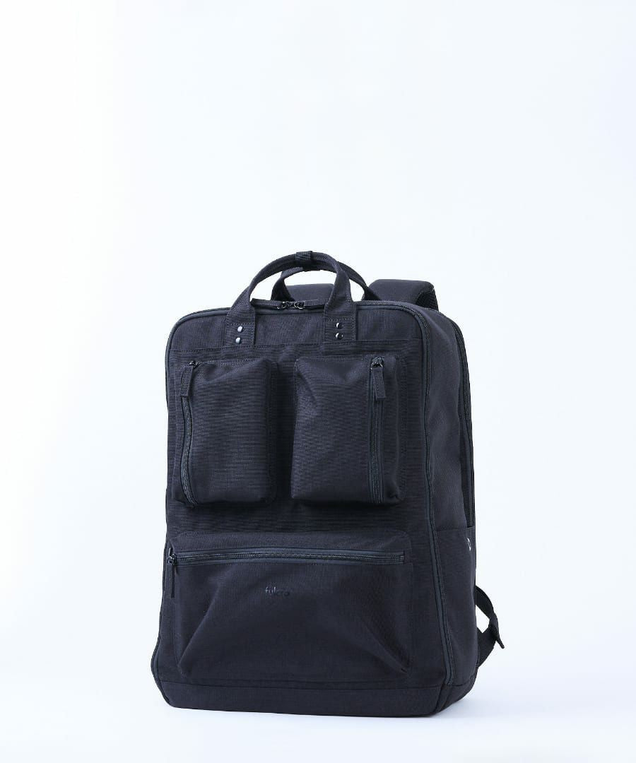 日本品牌 fulcro 黑色 FMA-0015 大容量城市雙肩包