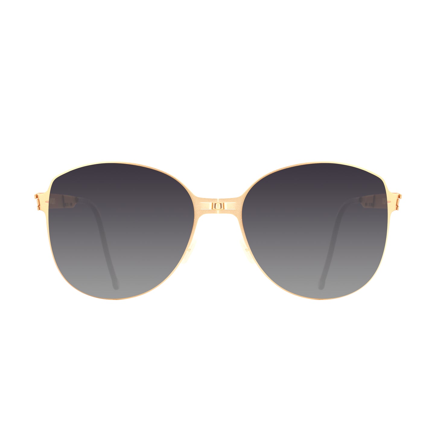 RITA Folding Sunglass S008 Brush Gold / Grey Gradient