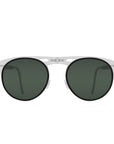 Blade Folding Sunglass 8303 Brush Silver /Black/ G15
