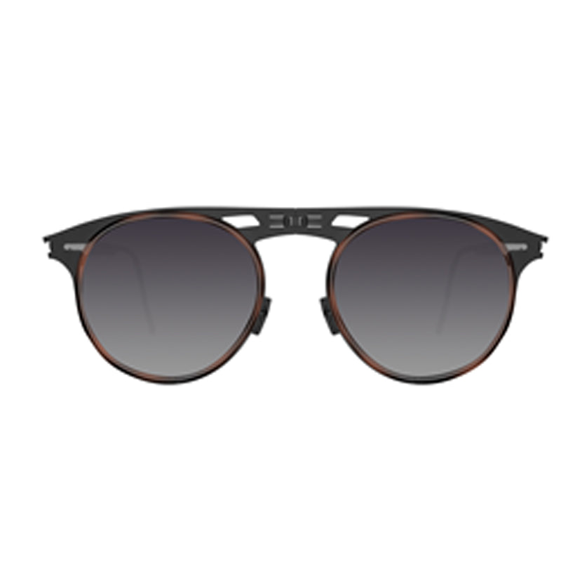 Blade Folding Sunglass 8303 Matte Black /Demi Black / Grey Gradient