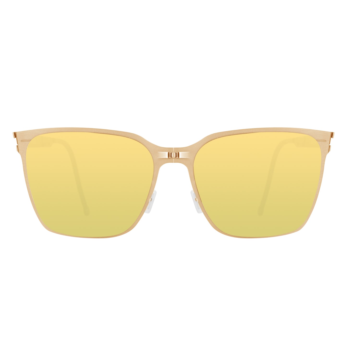 AUDREY Folding Sunglass SS002 Brush Gold / Copper Mirror