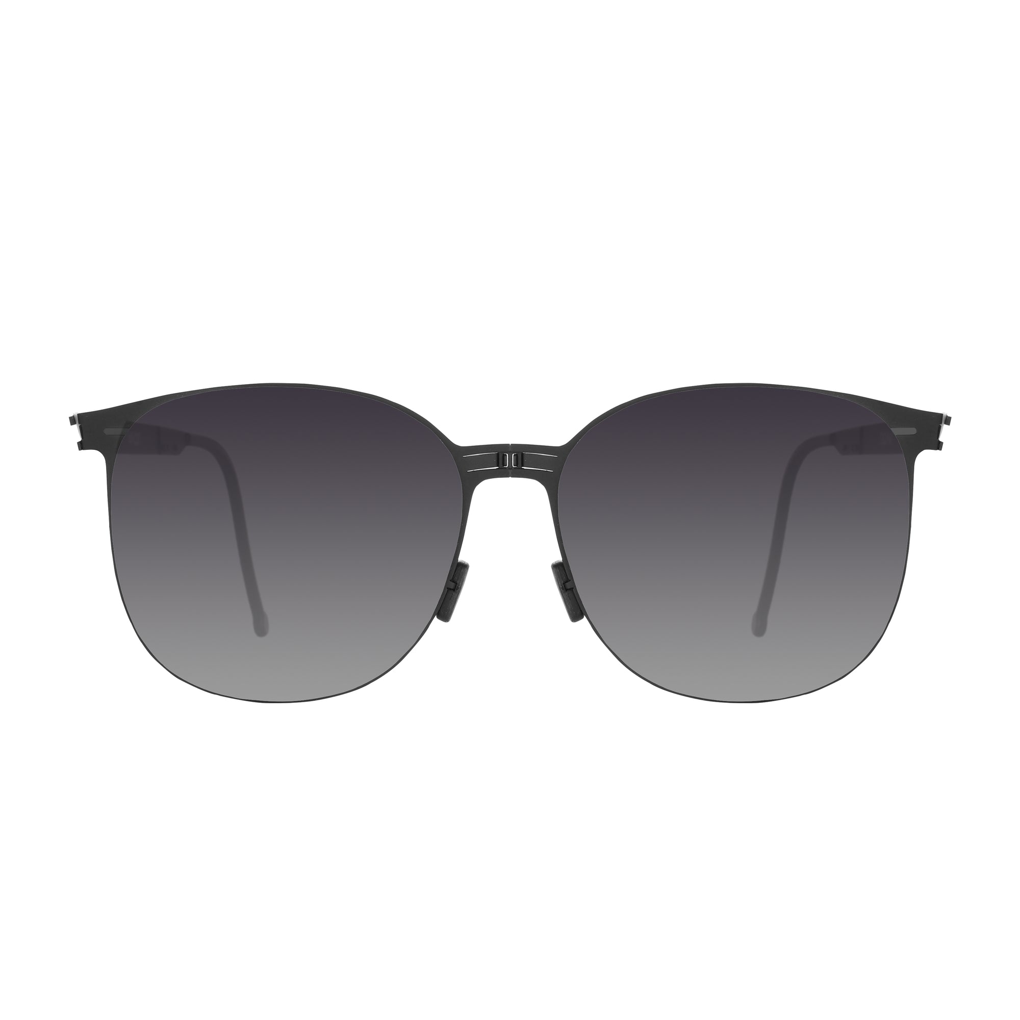 CHARLIZE Folding Sunglass SS009 Matte Black / Grey Gradient