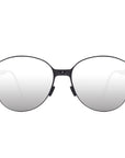 RITA Folding Sunglass S008 Mattle Black / Silver Mirror