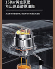 在家自製‧高壓萃取‧生活享受‧奶泡‧拉花‧PE2190 復古溫控顯示計意式半自動咖啡機