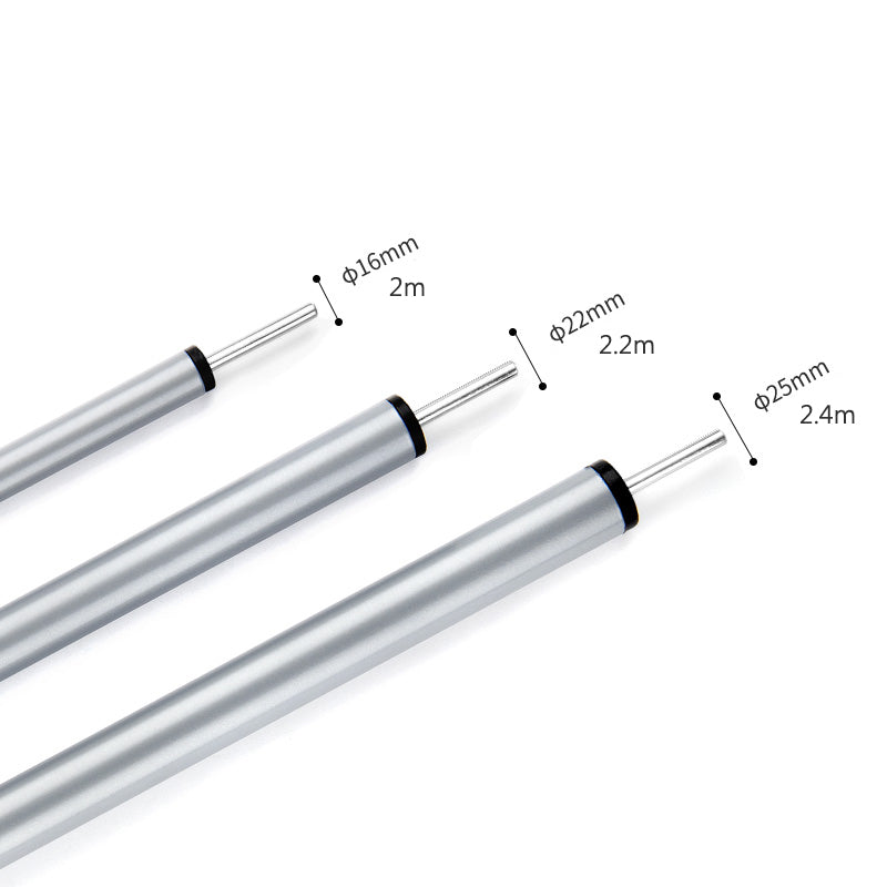 2米鍍鋅鐵四段天幕柱(兩支裝) 4 Section 2m Steel Canopy Poles Set (2pcs)