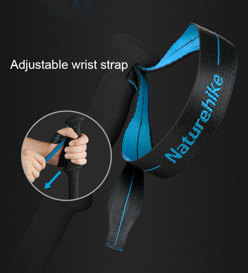 ST08 輕量碳纖維4節Z行山杖 (120cm) - 藍色 4-Node All Carbon Folding Trekking Pole (Blue) / 120cm