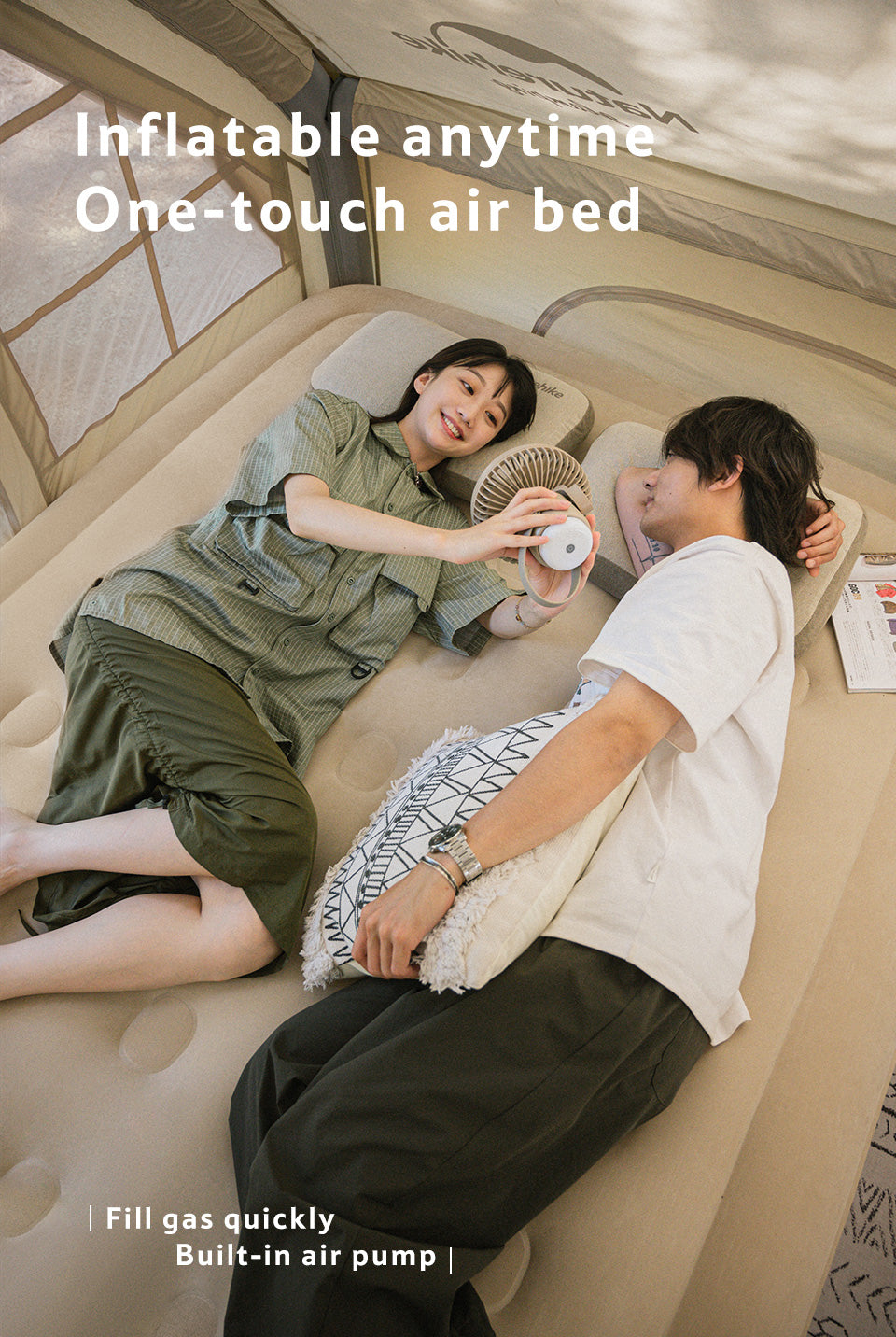 PVC 情侶充氣床墊連充氣泵CD04 - 卡奇