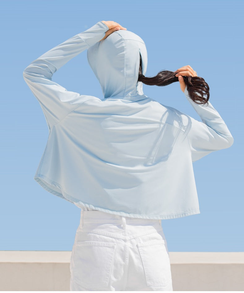 戶外長袖連帽防曬服 Knitted Short Cool Sunscreen
