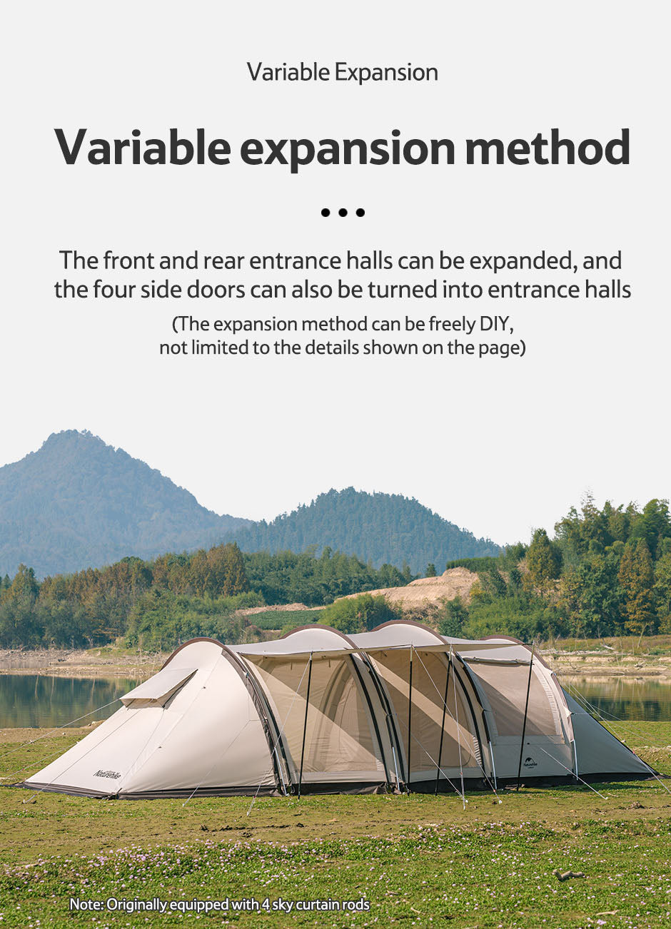 (接受預訂) Cloud vessel tunnel tent 四至六人帳篷