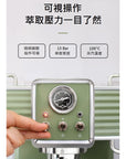 在家自製‧高壓萃取‧壓力計‧生活享受‧奶泡‧拉花‧PE3690復古半自動壓力式意式咖啡機