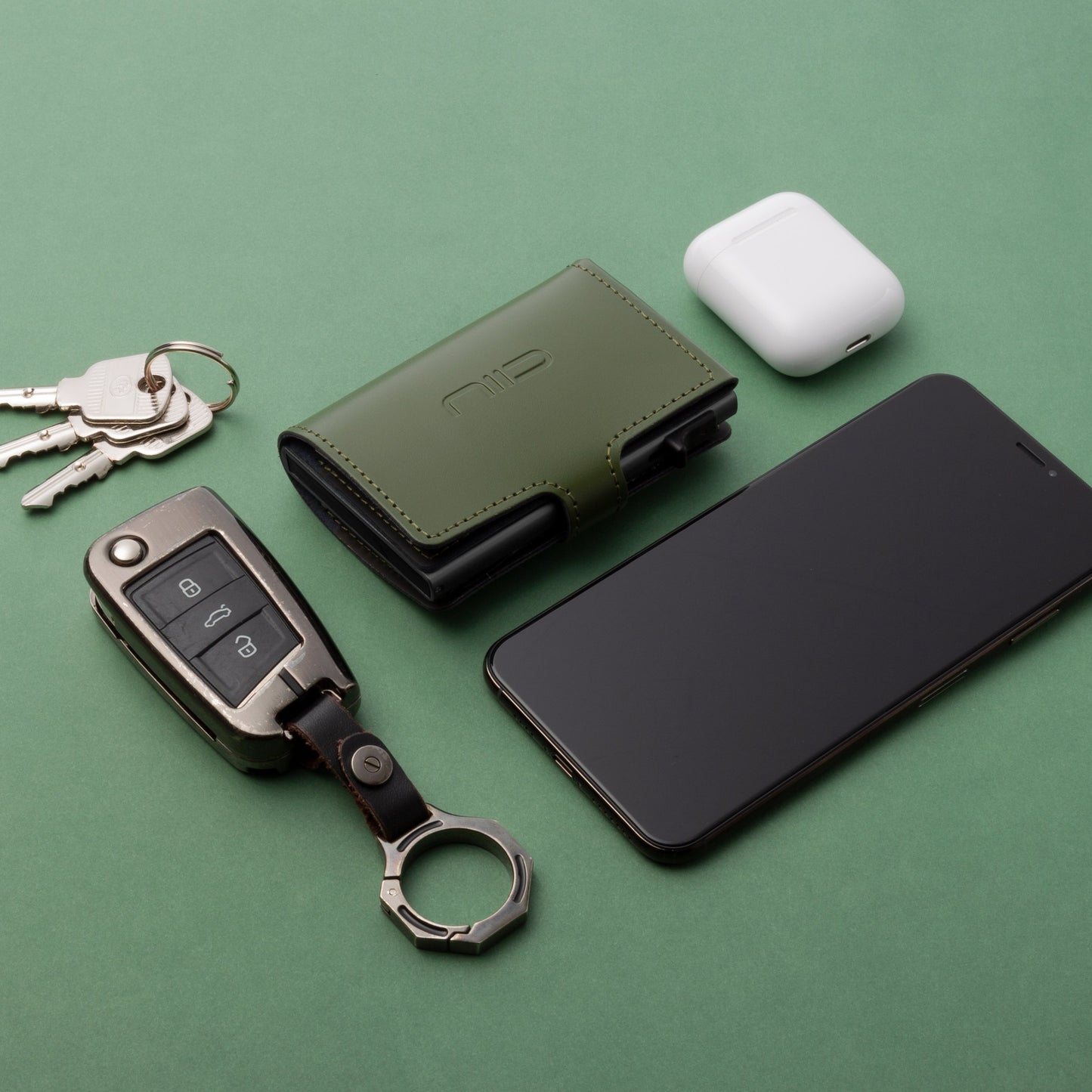 RFID Slide Mini Wallet ‧防刮牛皮 RFID小銀包型卡片盒
