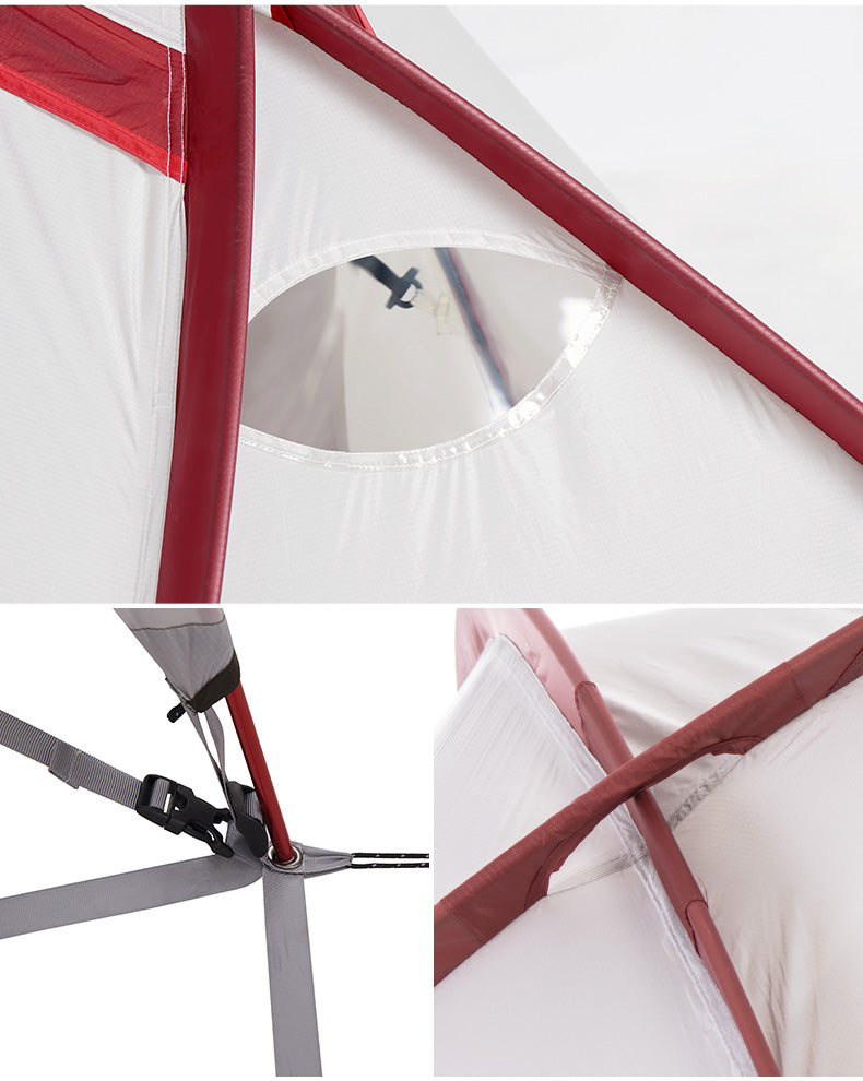 Hiby廳房一體20D雙線尼龍2-3人用帳篷(附地墊)