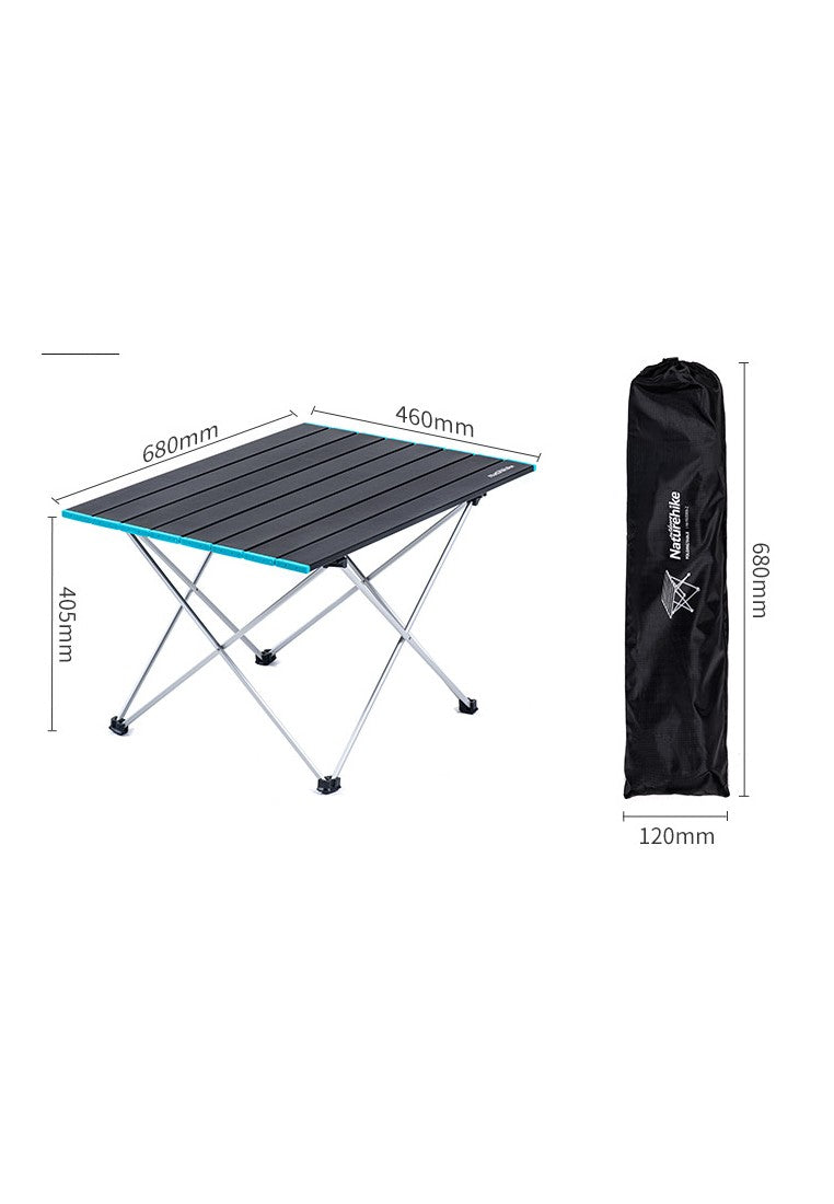 極輕量可捲式鋁合金露營桌FT08 (大-灰) Aluminum Alloy Folding Table Large (Grey)