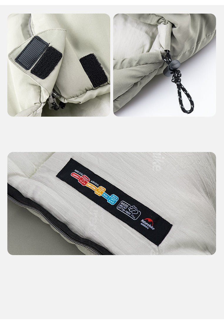 Envelope式可水洗棉質睡袋連頭笠M300