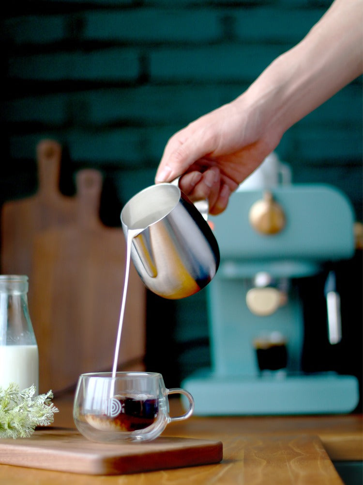 拉花‧奶泡‧自製‧在家‧享受生活‧PE3320復古意式半自動咖啡機