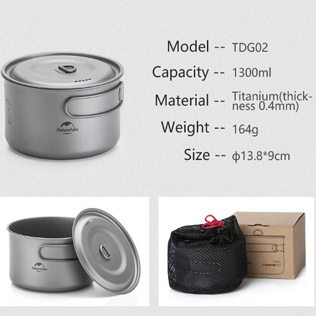 鈦合金鍋 TDG02 outdoor Ti pot 1300ml