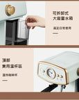 在家自製‧高壓萃取‧生活享受‧奶泡‧拉花‧PE2190 復古溫控顯示計意式半自動咖啡機