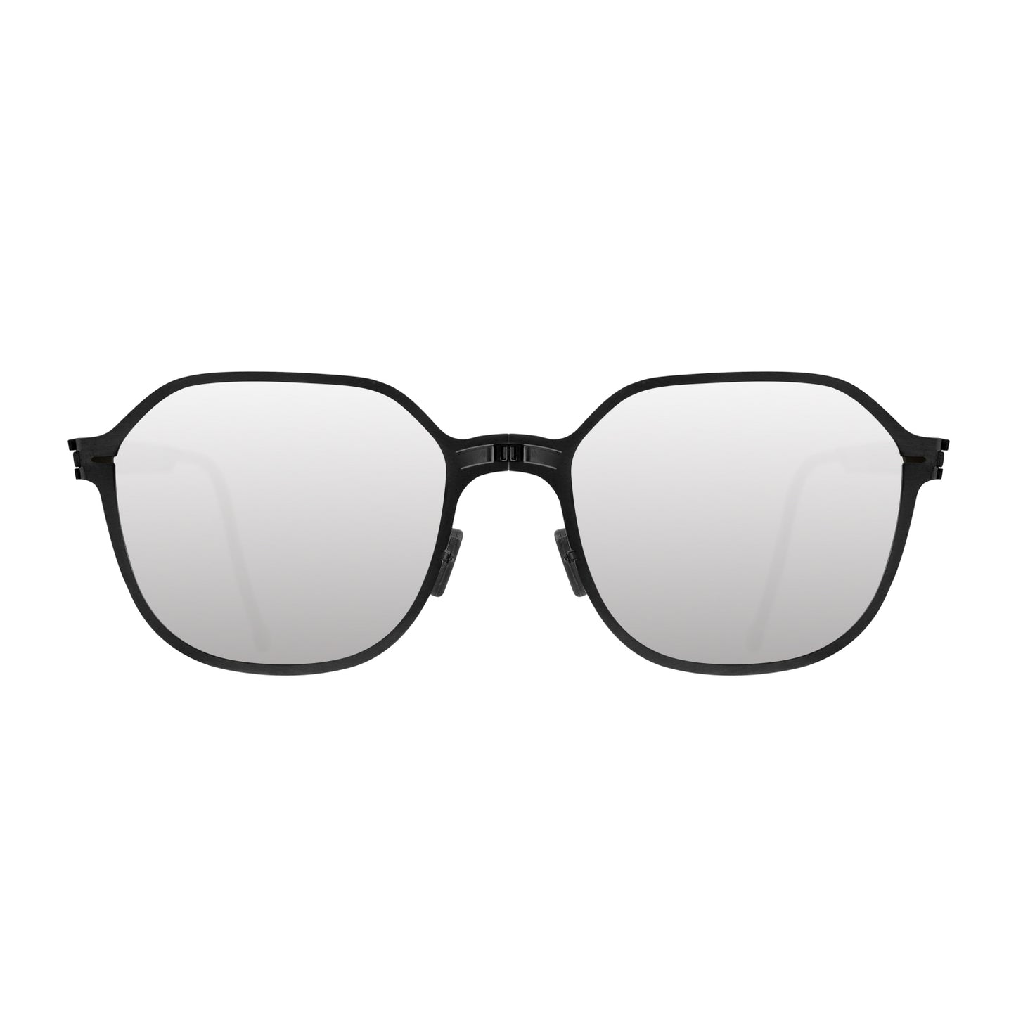 DEAN Folding Sunglass 8109 Matte Black / Silver Mirror