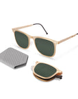 Lennox Folding Sunglass 8002 Brush Gold / G15