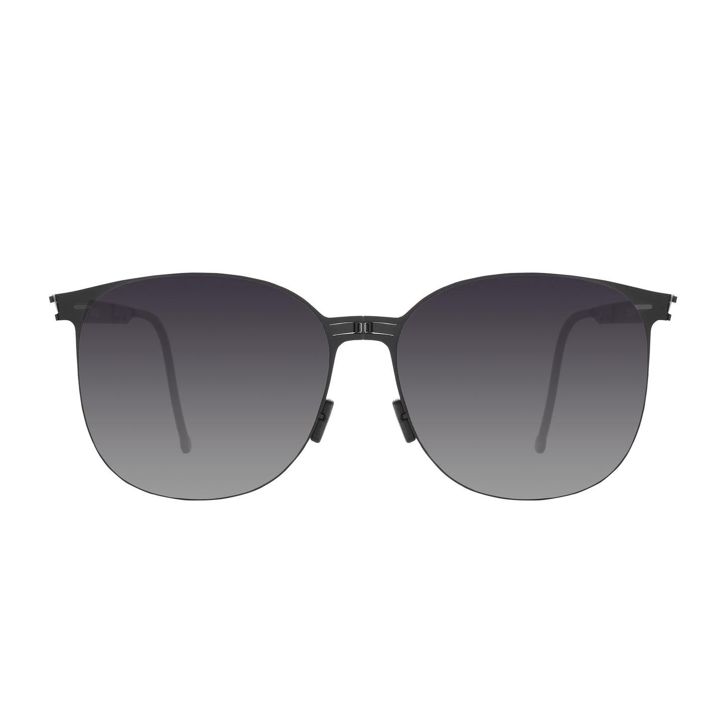 CHARLIZE Folding Sunglass SS009 Matte Black / Grey Gradient