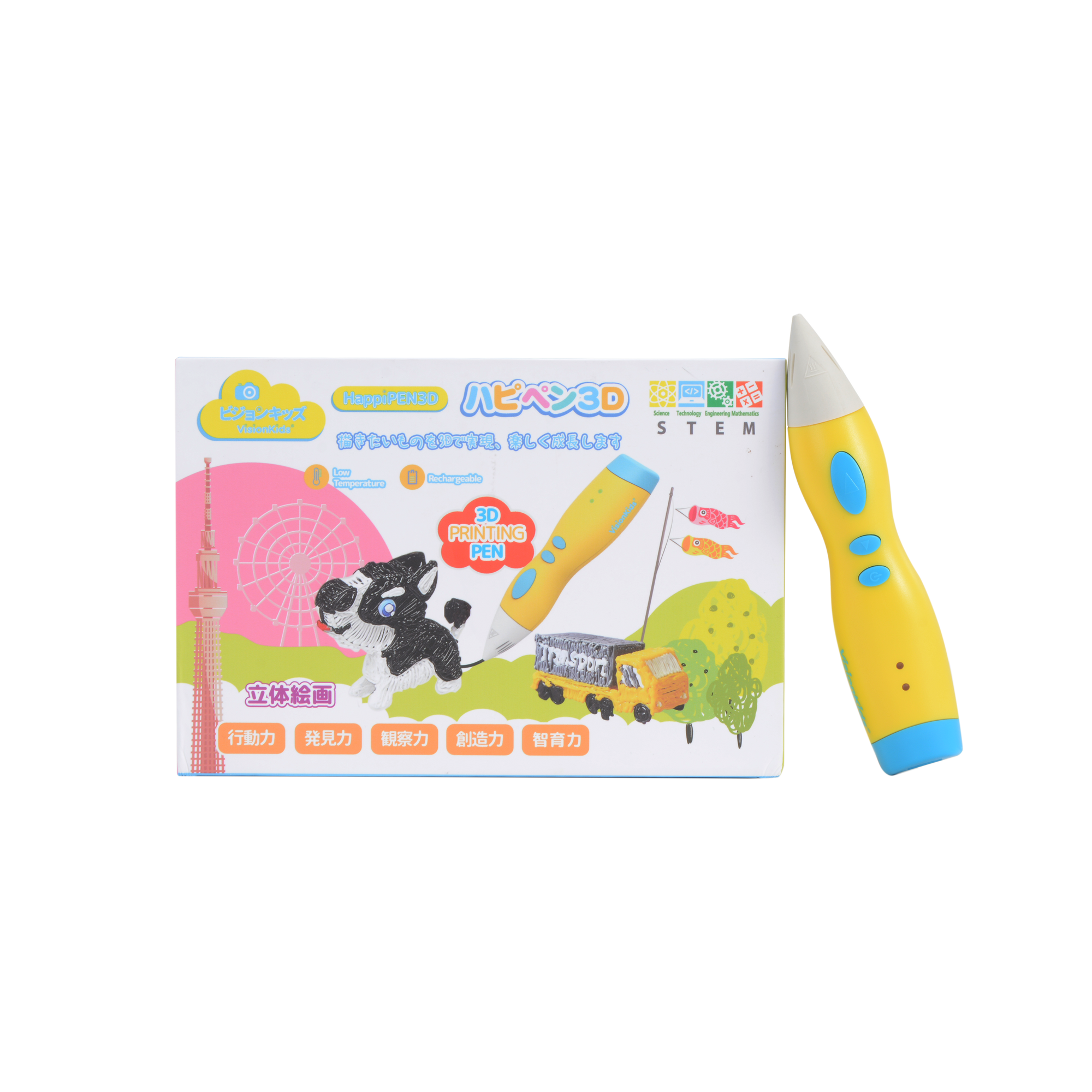 VisionKids HappiPEN3D 兒童 3D 列印筆 立體繪畫 STEM 創意玩具