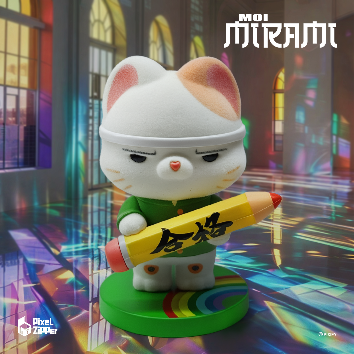 Pixel Zipper - Moi Mirami 新時代招財貓盲盒手辦