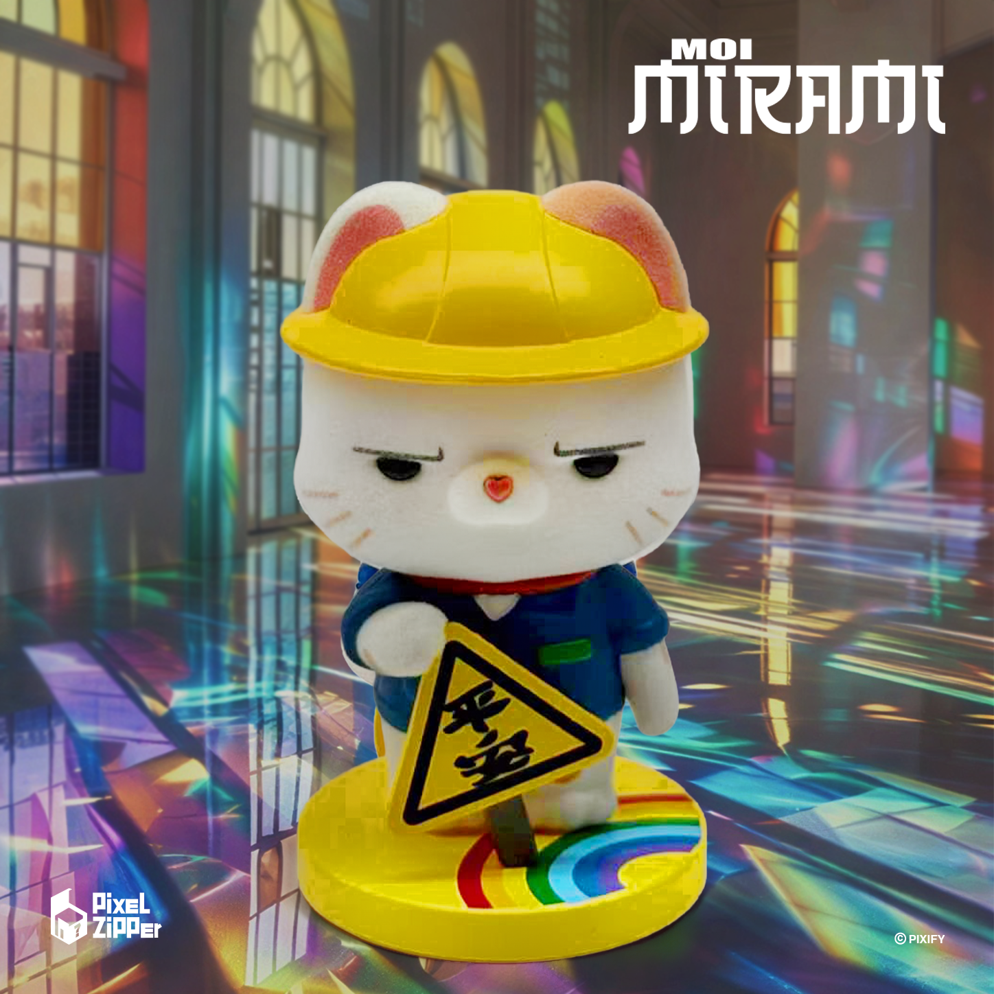 Pixel Zipper - Moi Mirami 新時代招財貓盲盒手辦