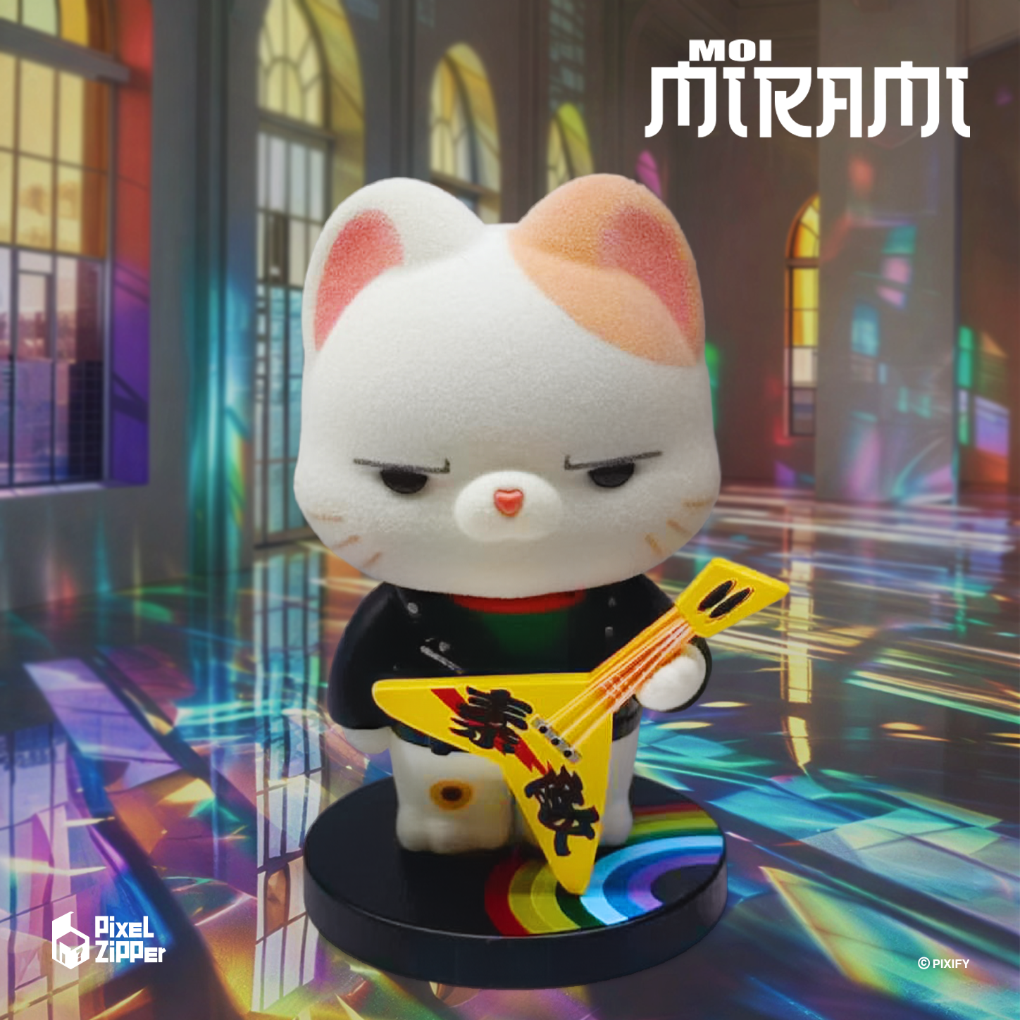 Pixel Zipper - Moi Mirami 新時代招財貓盲盒手辦