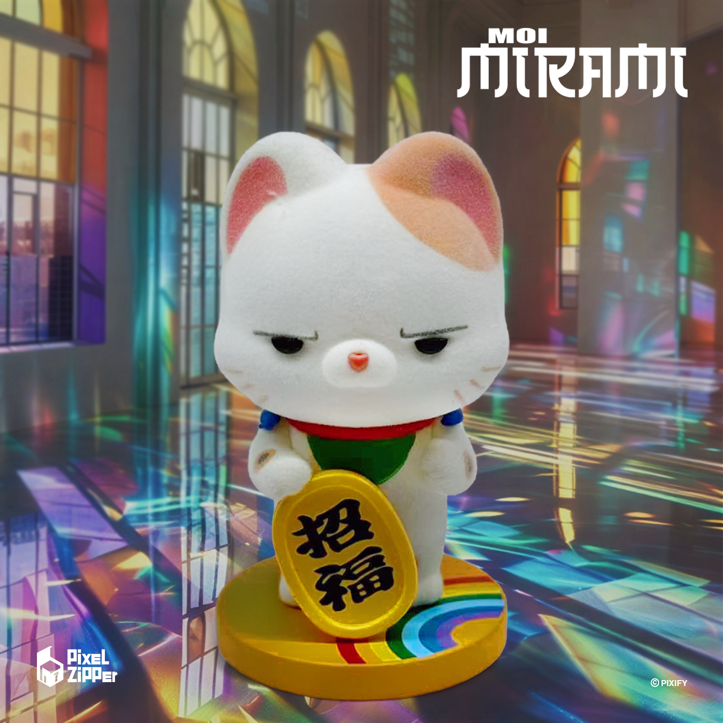 Pixel Zipper - Moi Mirami 新時代招財貓盲盒手辦