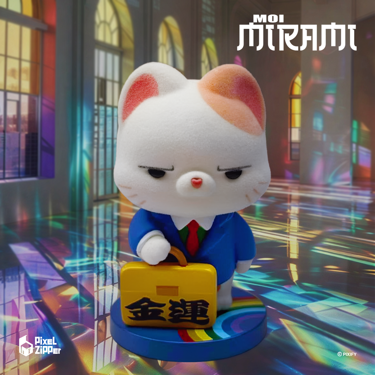 Pixel Zipper - Moi Mirami 新時代招財貓盲盒手辦