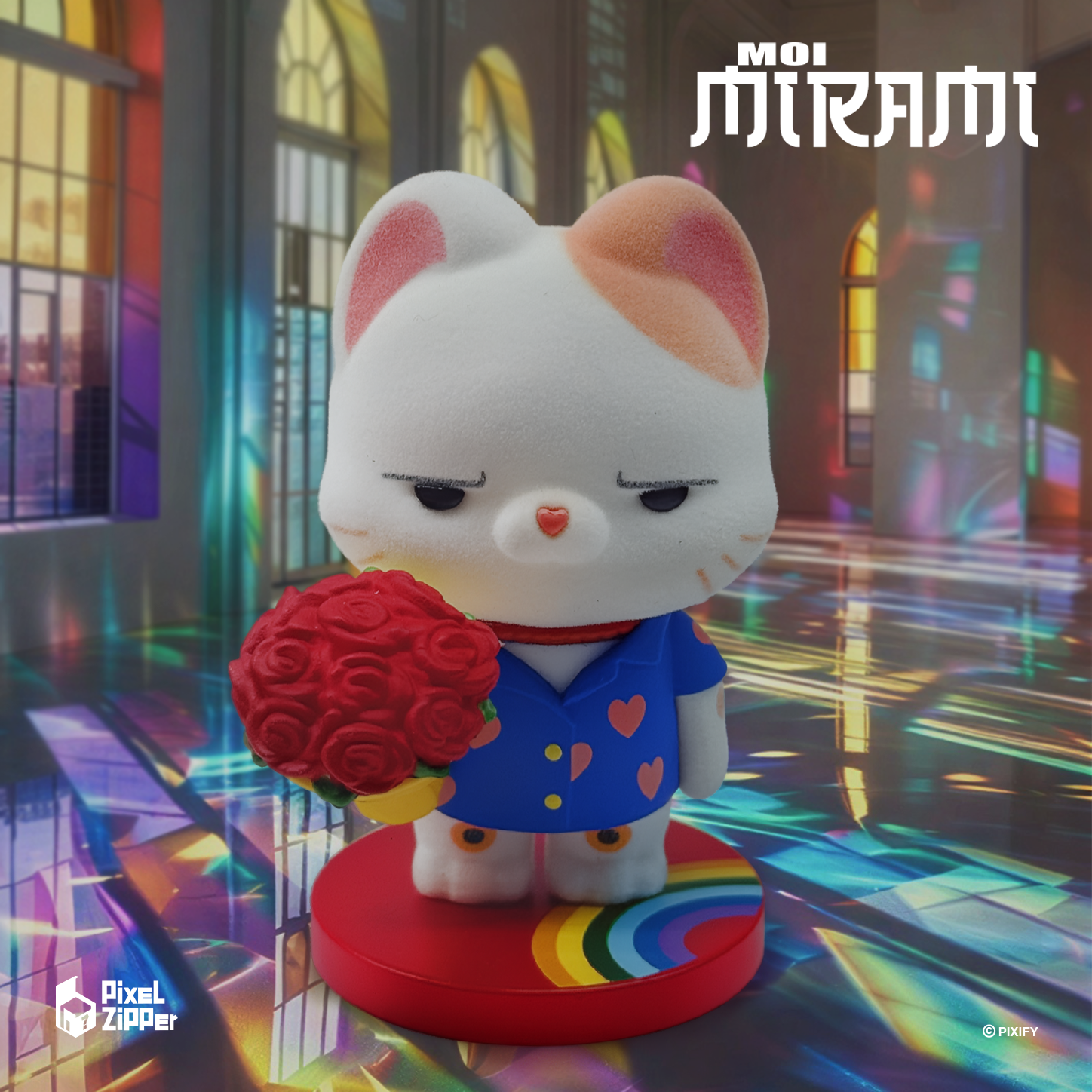 Pixel Zipper - Moi Mirami 新時代招財貓盲盒手辦