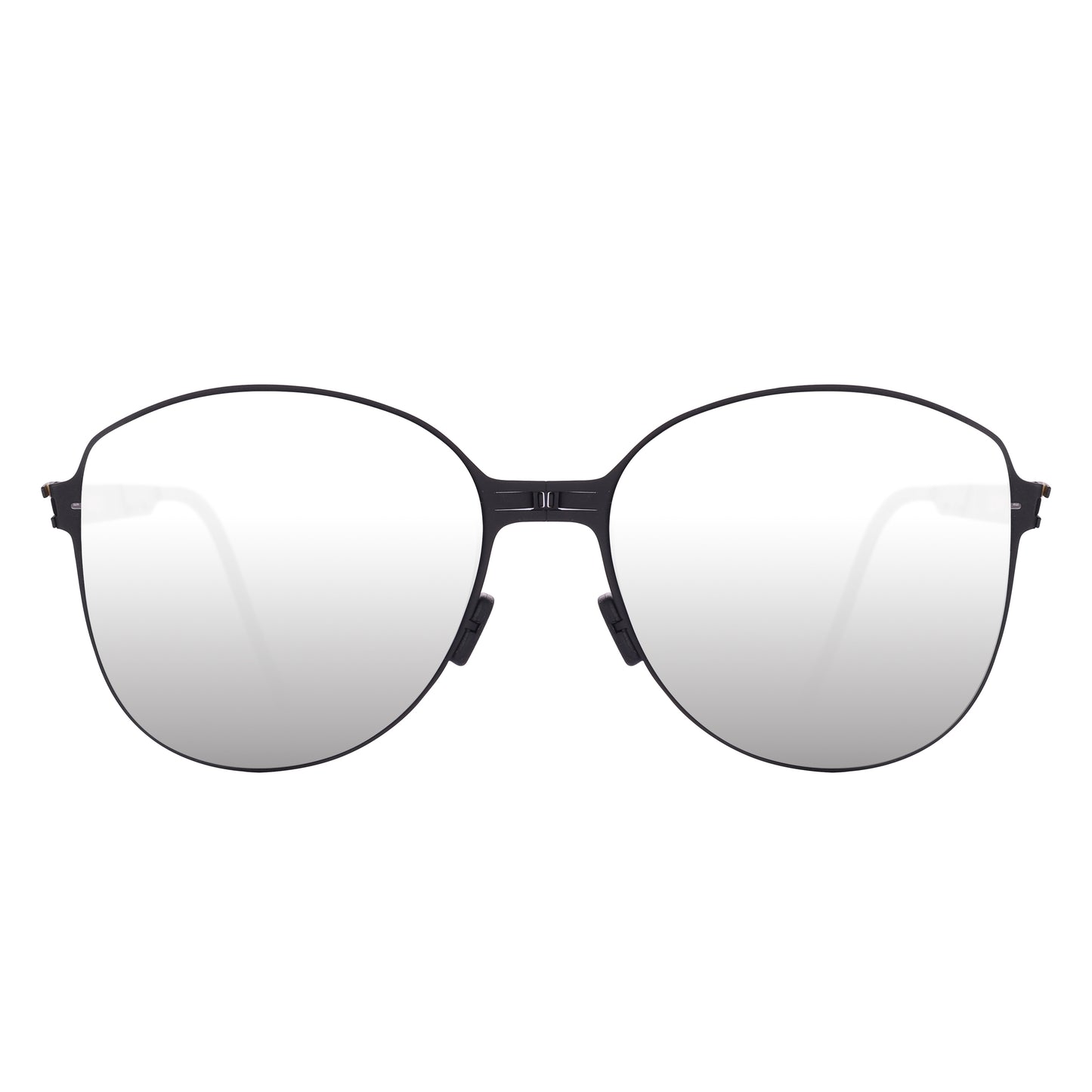 RITA Folding Sunglass S008 Mattle Black / Silver Mirror