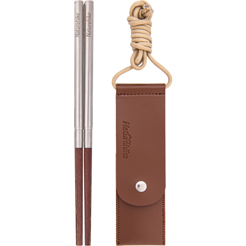 不鏽鋼木餐具 - 筷子 Foldable Wood Stainless Steel Chopsticks(Wood) NH20CJ010
