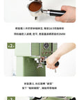 在家自製‧高壓萃取‧壓力計‧生活享受‧奶泡‧拉花‧PE3690復古半自動壓力式意式咖啡機