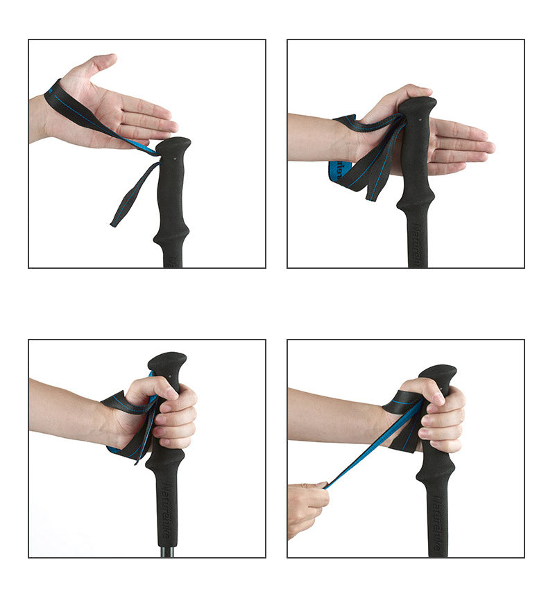ST08 輕量碳纖維4節Z行山杖 (130cm) - 藍色 4-Node All Carbon Folding Trekking Pole  (Blue) / 130cm