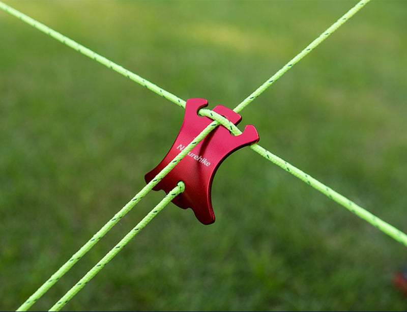 背甲扣(紅)4片裝及 12米風繩 Back Nail Buckle 4pcs and 12m Wind Rope Set(Red)