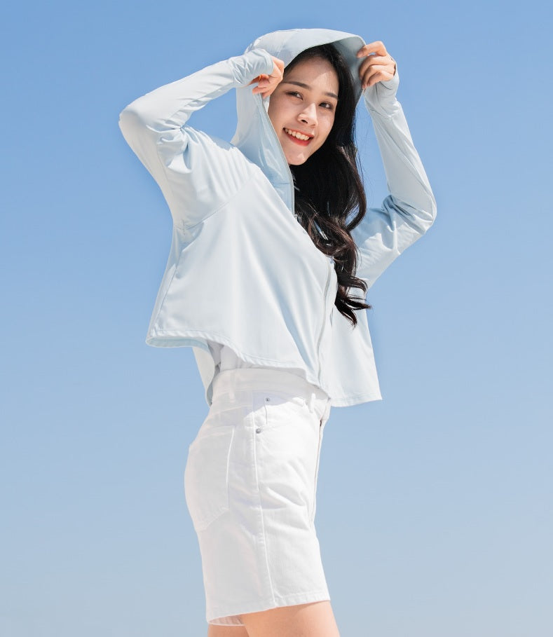 戶外長袖連帽防曬服 Knitted Short Cool Sunscreen