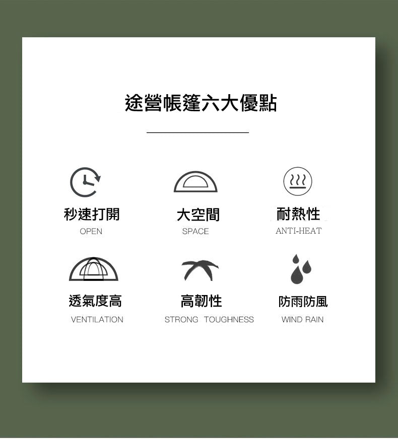 三至四人用‧自動搭建帳篷