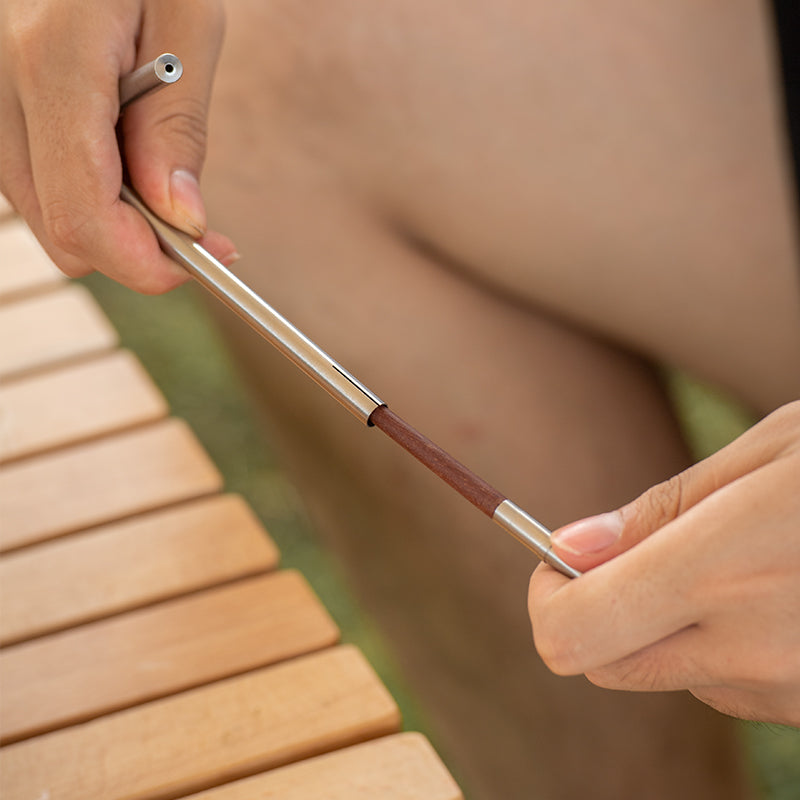 不鏽鋼木餐具 - 筷子 Foldable Wood Stainless Steel Chopsticks(Wood) NH20CJ010