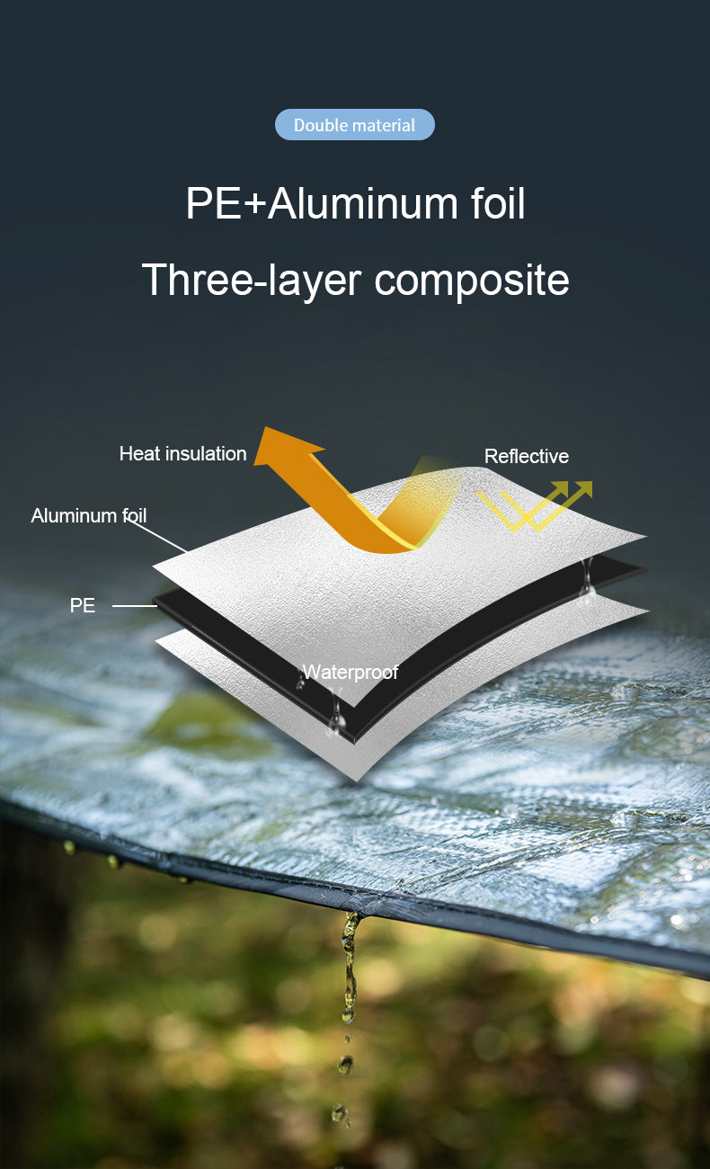 露營野餐防水鋁墊 (小) PE Aluminum Foil Moisture-Proof Pad (Small)